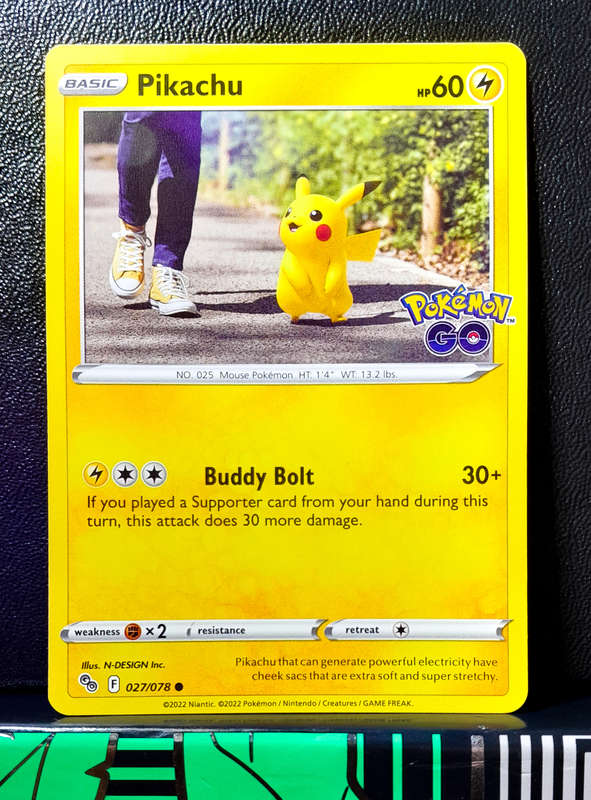 Pokemon Card - Pikachu 027/078 - Pokemon Go