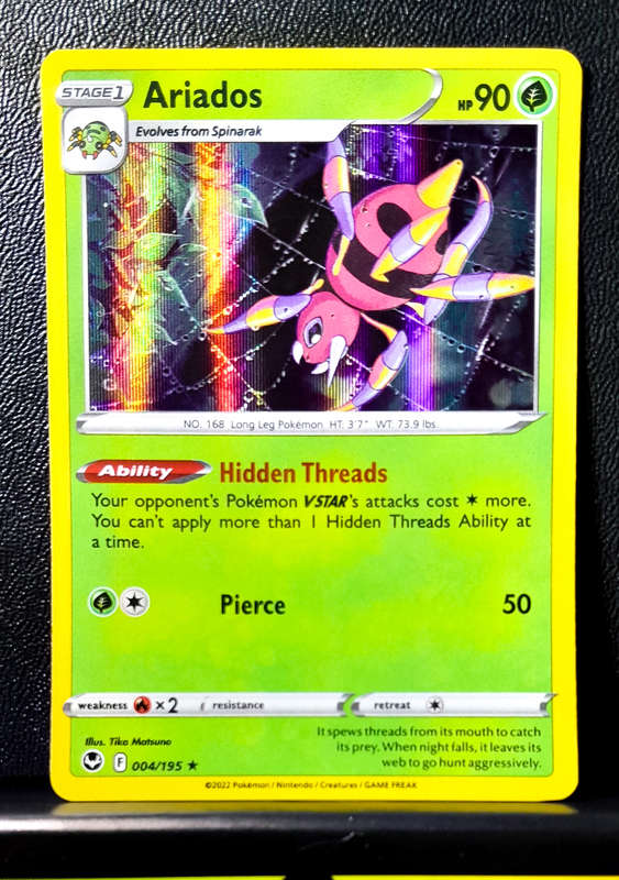 Pokemon Card - Ariados 004/195 - Holofoil Rare
