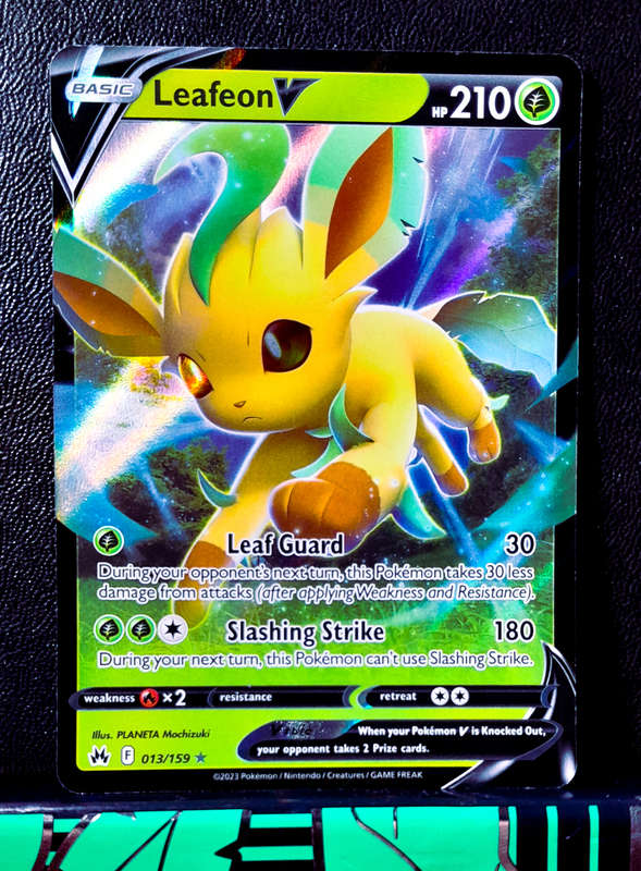 Pokemon Card - Leafeon V 013/159 - Crown Zenith