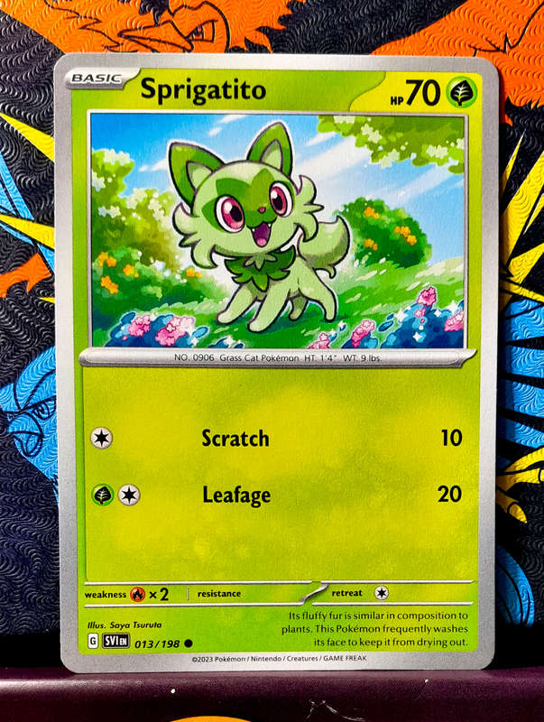 Pokemon Card - Sprigatito 013/193 - Scarlet & Violet Base Set