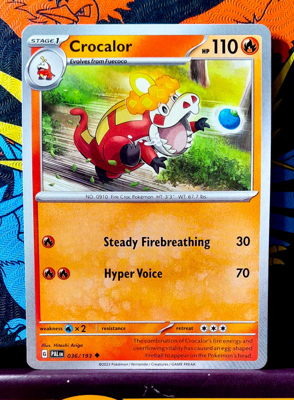 Pokemon Card - Crocalor 036/193 - Paldea Evolved