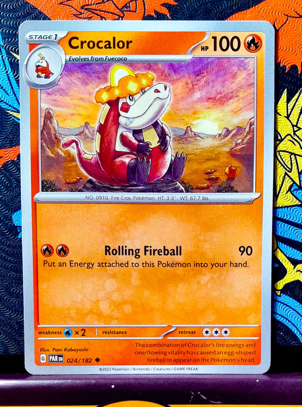 Pokemon Card - Crocalor 024/182 - Paradox Rift