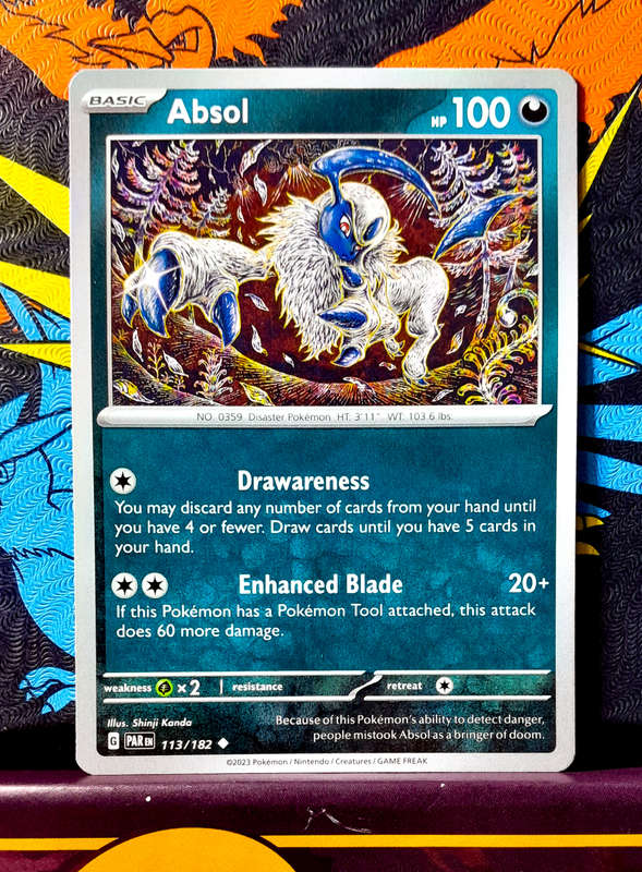 Pokemon Card - Absol 113/182 - Paradox Rift