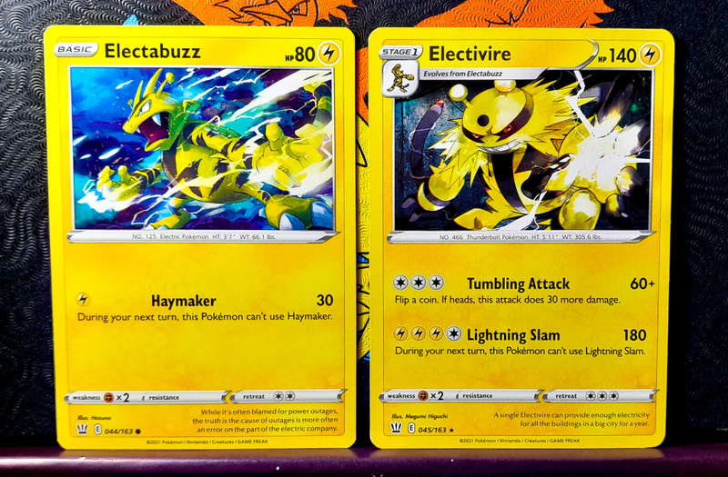 Pokemon Card - Electivire 2 Card Evolutio - Battle Styles