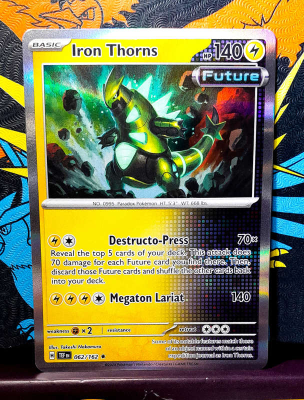 Pokemon Card - Iron Thorns 062/162 - Holo Rare - Temporal Forces