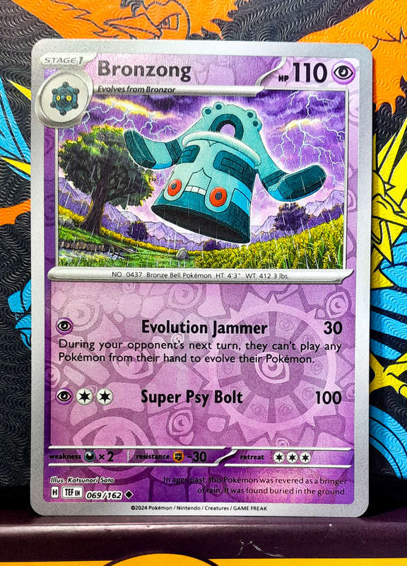 Pokemon Card - Bronzong 069/162 - Reverse Holo - Temporal forces