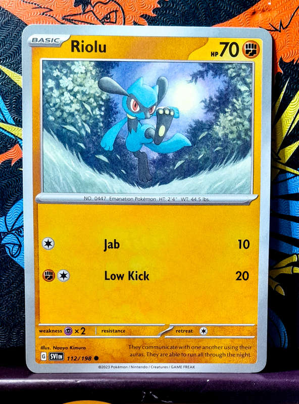 Pokemon Card - Riolu 112/198 - Scarlet & Violet Base Set