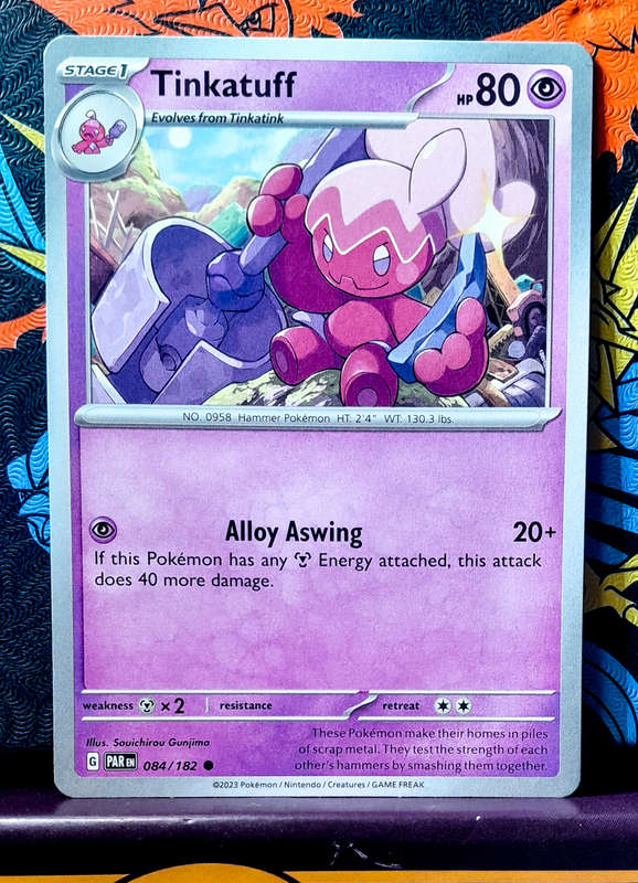Pokemon Card - Tinkatuff 084/182 - Paradox Rift