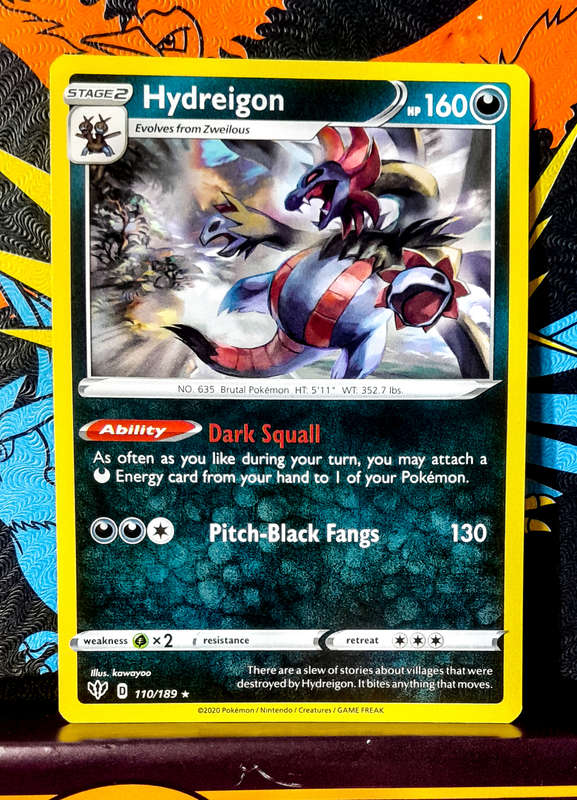 Pokemon Card - Hydreigon 110/189 - Darkness Ablaze