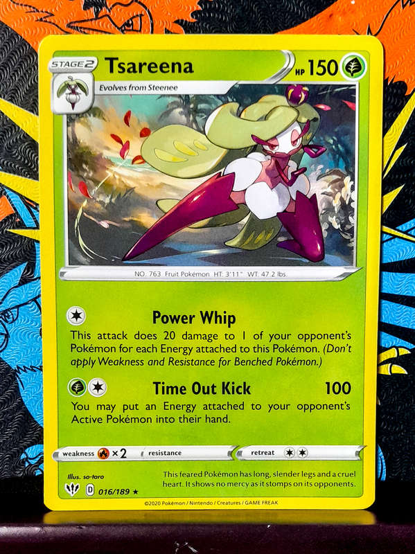 Pokemon Card - Tsareena 016/189 - Rare - Darkness Ablaze