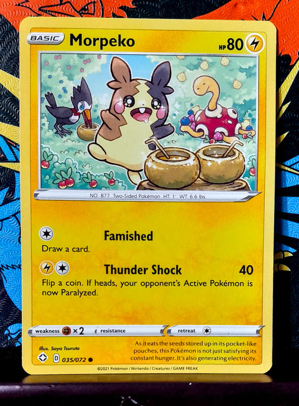 Pokemon Card - Morpeko 035/072 - Shining Fates