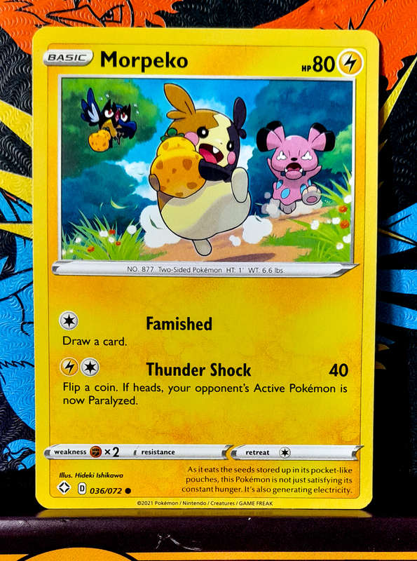 Pokemon Card - Morpeko 036/072 - Shining Fates