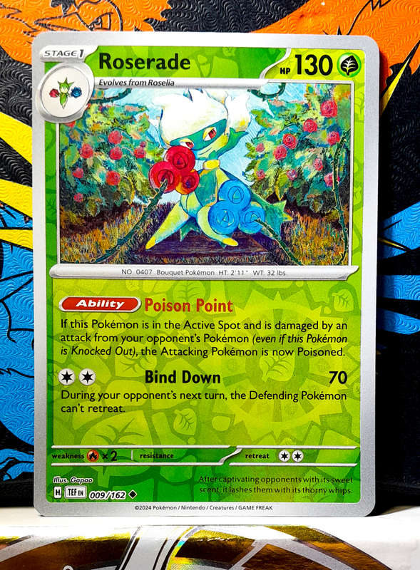 Roserade 009/162 - Reverse Holofoil - Pokemon TCG - Temporal Forces