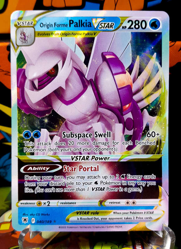 Pokemon Card - Origin Forme Palkia Vstar 040/189 - Holofoil Rare - Astral Radiance.