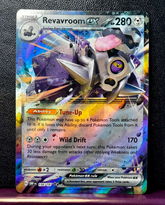 Pokemon Cards - Revavroom EX - 156/197 - Double Holofoil Rare - Obsidian Flames