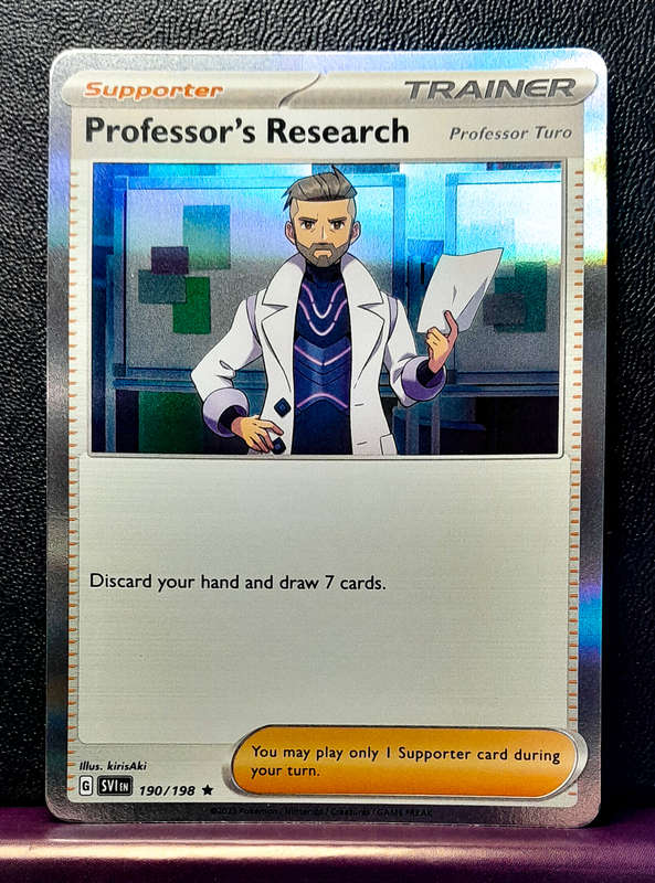 Pokemon Cards - Professor`s Research - Holofoil Rare - Scarlet & Violet Base Set