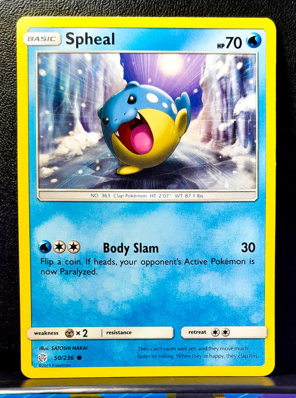 Pokemon Cards - Spheal 50/236 - Sun & Moon, Cosmic Eclipse