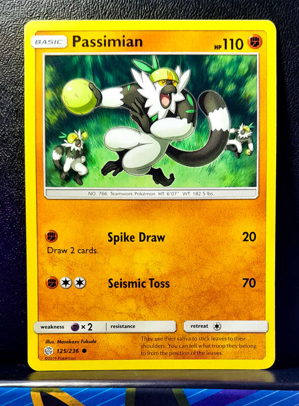 Pokemon Cards - Passimian 125/236 - Sun & Moon, Cosmic Eclipse