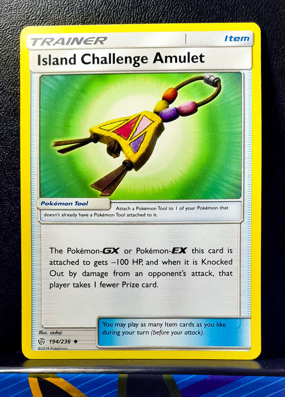 Pokemon Cards - Island Challenge Amulet 194/236 - Trainer - Sun & Moon, Cosmic Eclipse