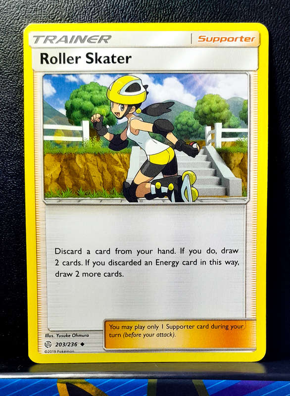 Pokemon Cards - Roller Skater 203/236 - Trainer - Sun & Moon, Cosmic Eclipse