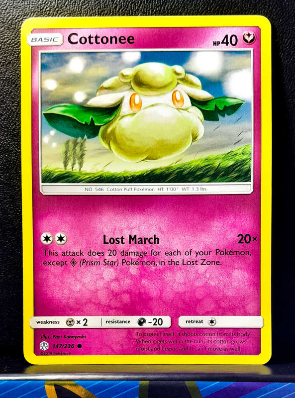 Pokemon Cards - Cottonee 147/236 - Sun & Moon, Cosmic Eclipse