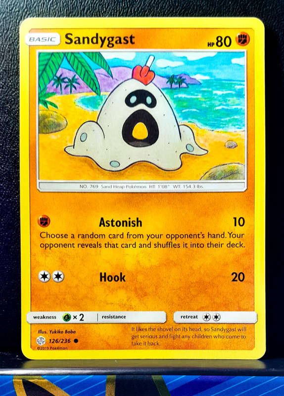 Pokemon Cards - Sandygast 126/236 - Sun & Moon, Cosmic Eclipse