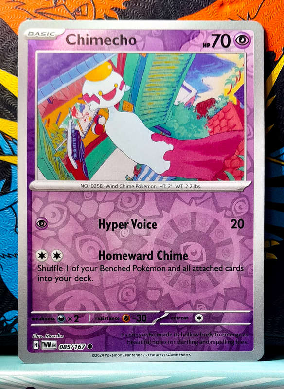 Pokemon Card - Chimecho 085/167 - Reverse Holo - Twilight Masquerade