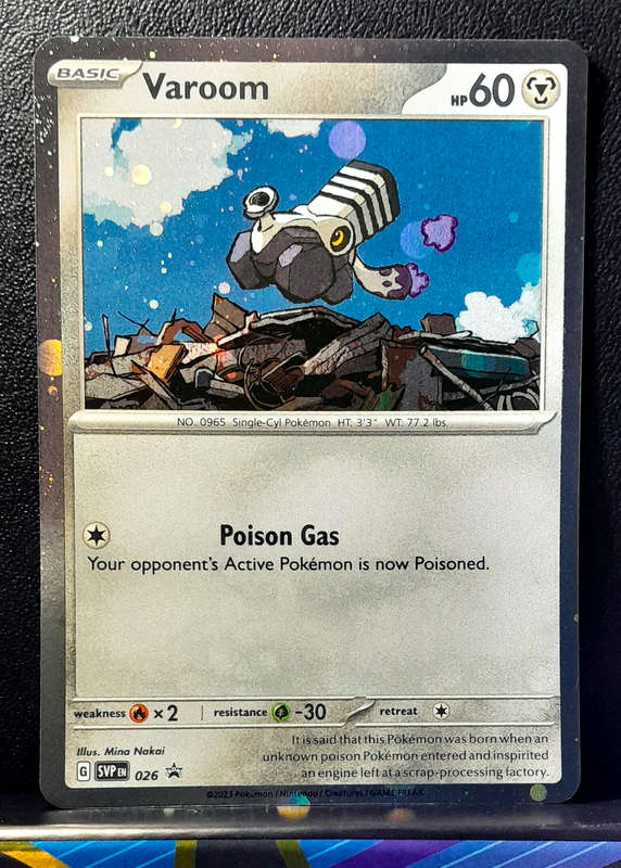 Pokemon Cards - Varoom SVP026 - Black Star Promo - Cosmo Holofoil
