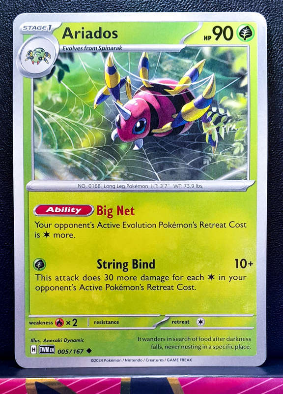 Pokemon Card - Ariados 005/167 - Twilight Masquerade