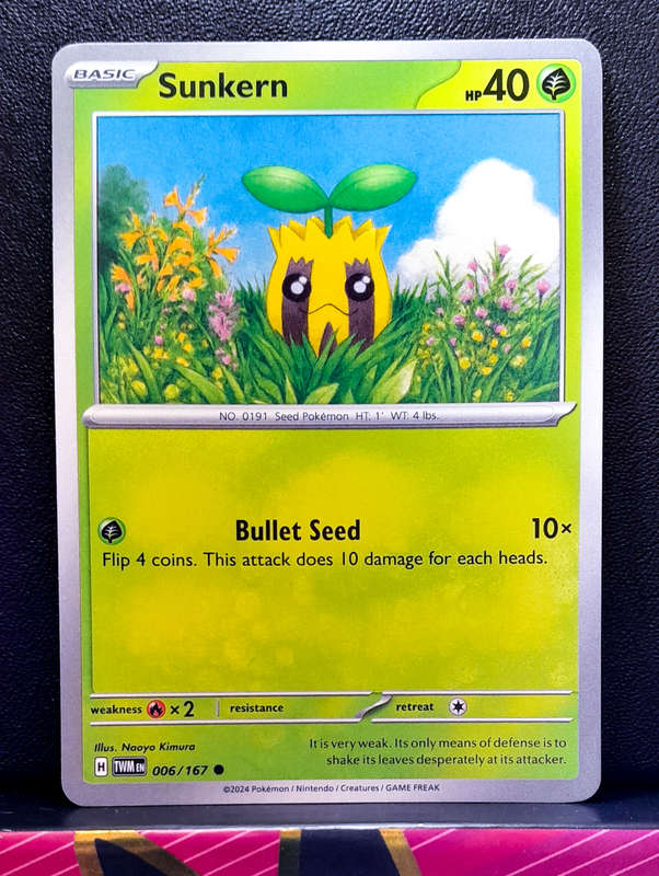 Pokemon Card - Sunkern 006/167 - Twilight Masquerade