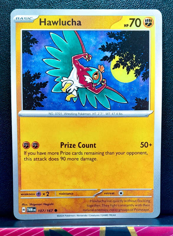 Pokemon Card - Hawlucha 107/167 - Twilight Masquerade