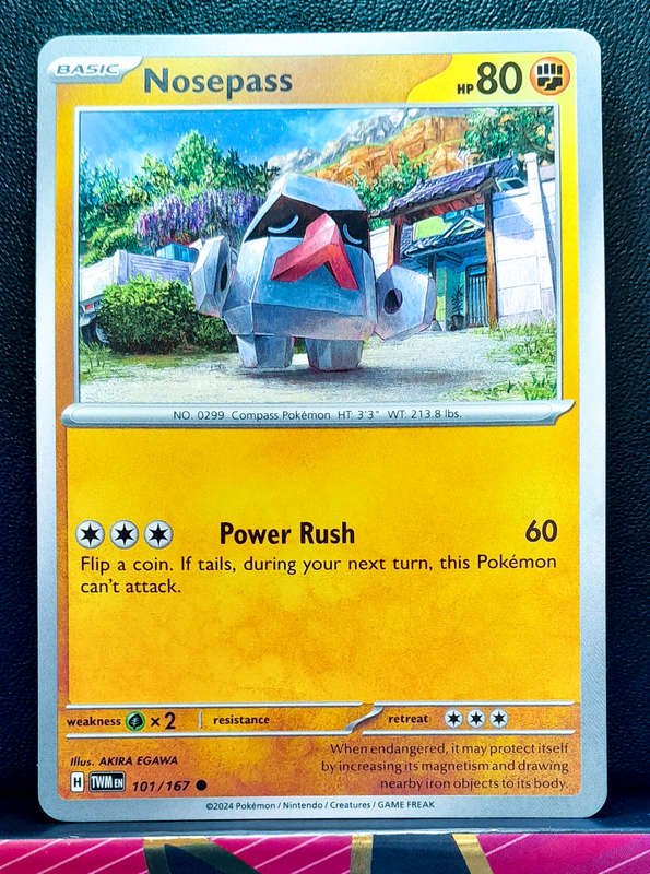 Pokemon Card - Nosepass 101/167 - Twilight Masquerade