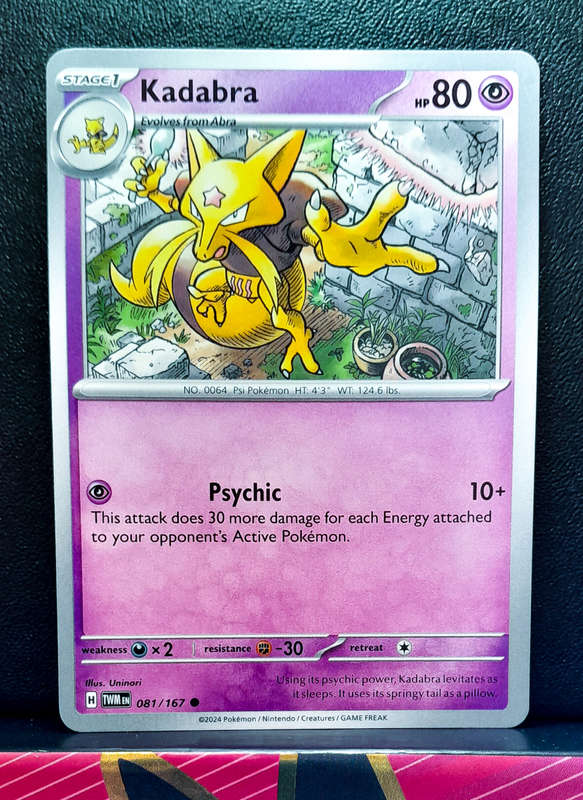 Pokemon Card - Kadabra 081/167 - Twilight Masquerade