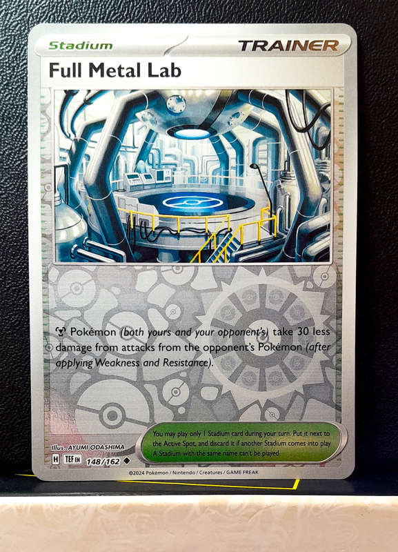 Pokemon Card - Full Metal Lab 148/162 - Reverse Holo - Temporal Forces