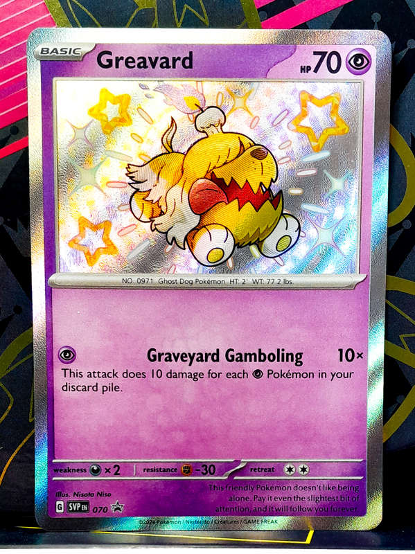 Pokemon Card - Greavard 070 Black Star Promo - Baby Shiny - Scarlet & Violet