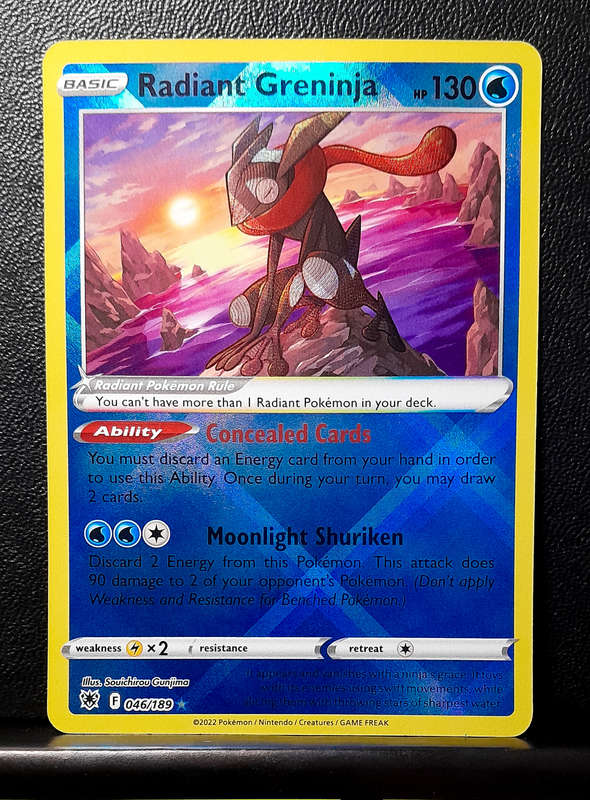 Pokemon Card - Radiant Greninja - Sword & Shield Astral Radiance