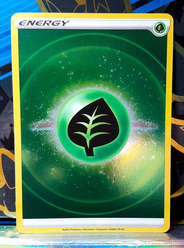 Pokemon Cards - Reverse Holo Grass Energy - Crown Zenith