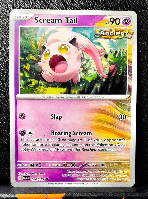 Pokemon Card - Scream Tail 086/182 - Paradox Rift