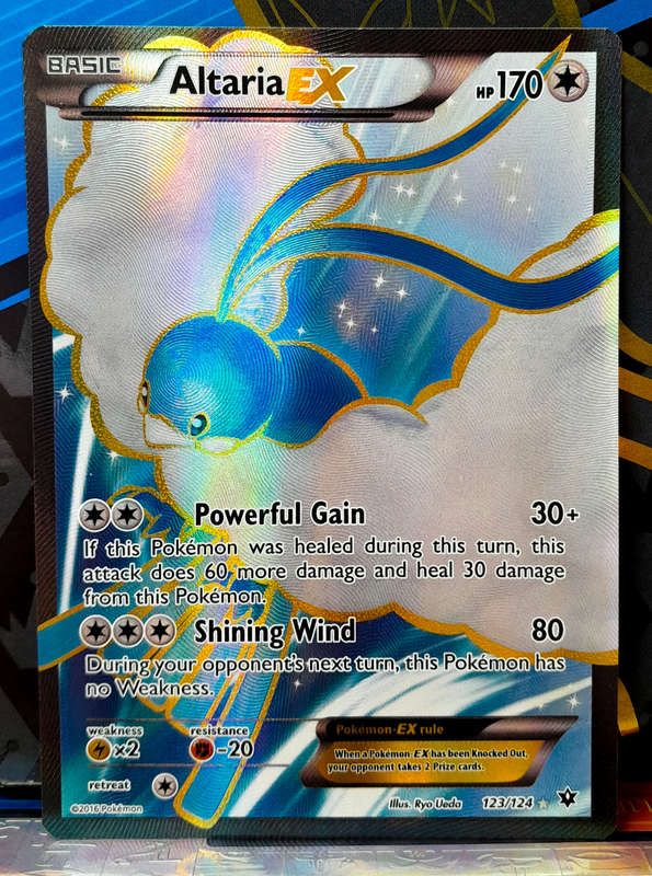 Pokemon Card - Altaria EX 123/124 - Textured Full Art - Fates Collide 2016 - NM