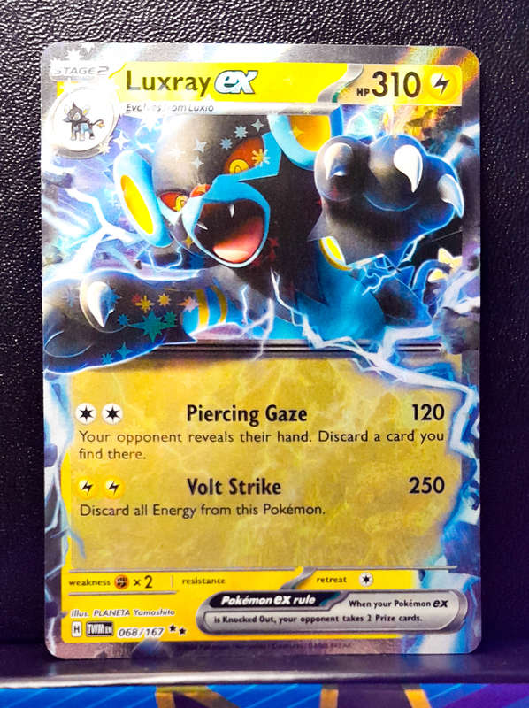 Pokemon Card  - Luxray EX 068/167 - Double Rare - Twilight Masquerade (NM)