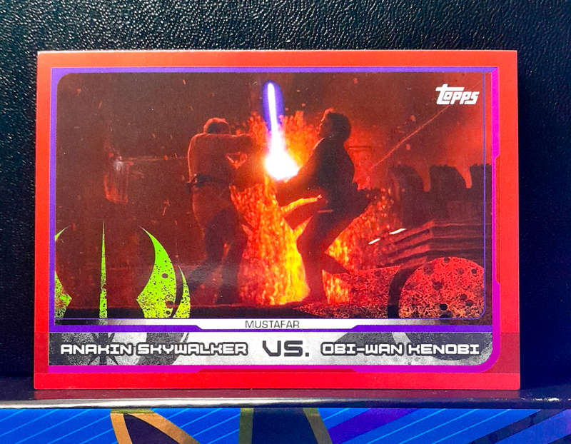Topps Journey to Star Wars: The Last Jedi  116 - Anakin Skywalker VS Obi-Wan Kenobi (NM) 2017