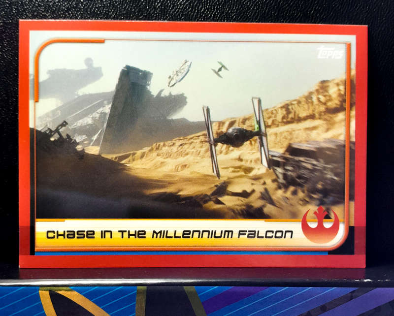 Topps Journey to Star Wars: The Last Jedi - Chase in the Millennium Falcon - (NM) 2017