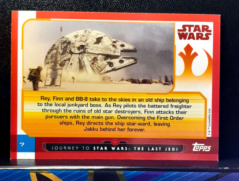 Topps Journey to Star Wars: The Last Jedi - Chase in the Millennium Falcon - (NM) 2017