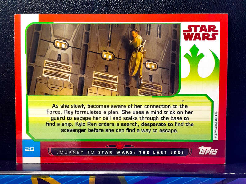 Topps Journey to Star Wars: The Last Jedi - Rey Escapes Custody - (NM) 2017