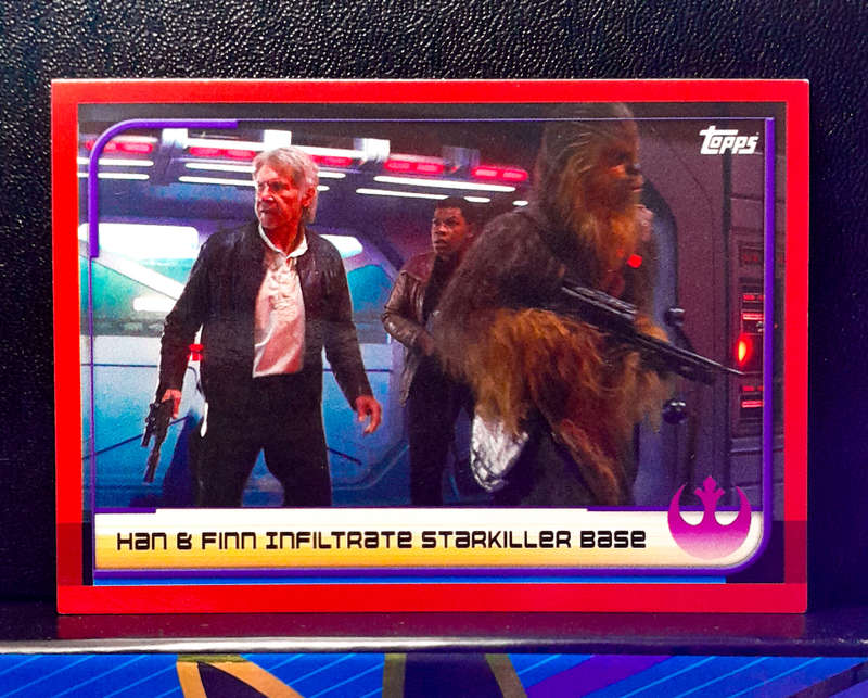 Topps Journey to Star Wars: The Last Jedi - Han & Finn Infiltrate Starkiller Base 25 - (NM) 2017