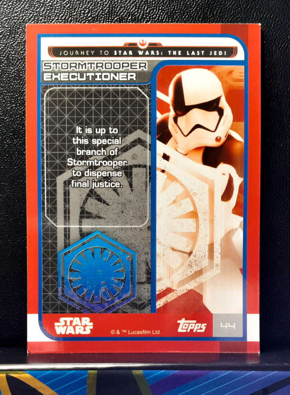 Topps Journey to Star Wars: The Last Jedi - Stormtrooper Executioner 44 - (NM) 2017
