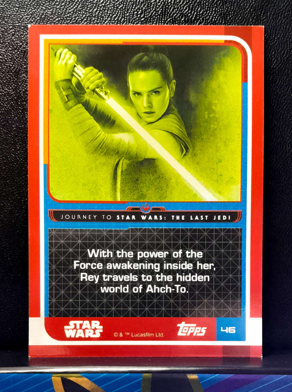 Topps Journey to Star Wars: The Last Jedi  - Rey Resistance 46 -  (NM) 2017