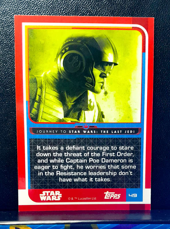 Topps Journey to Star Wars - Poe Dameron Resistance 49 -  (NM) 2017