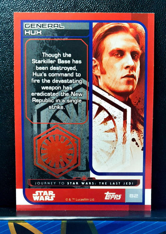 Topps Journey to Star Wars: The Last Jedi  - General Hux 82 -  (NM) 2017