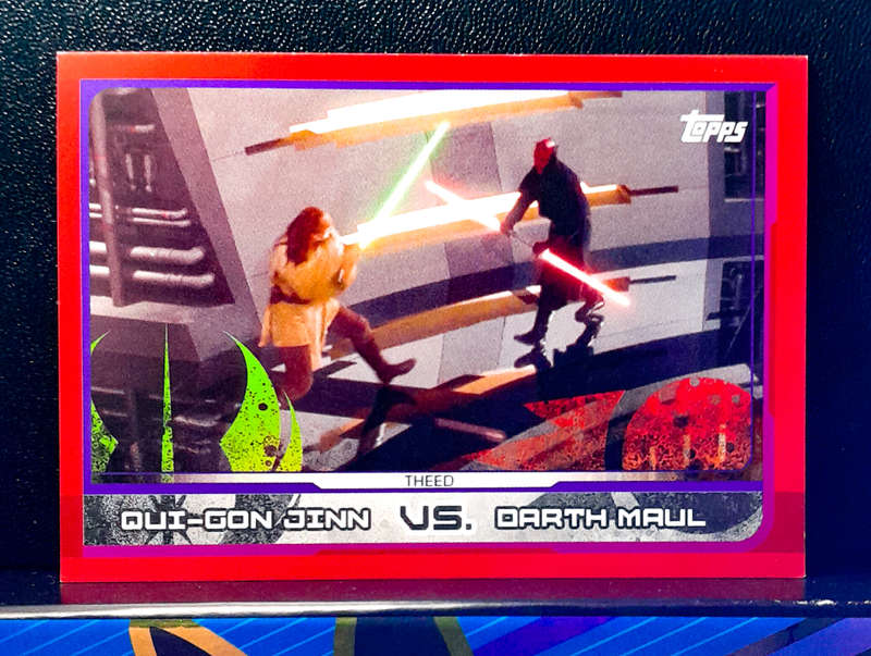 Topps Journey to Star Wars: The Last Jedi  - Qui-gon Jinn Vs Darth Maul 108   (NM) 2017